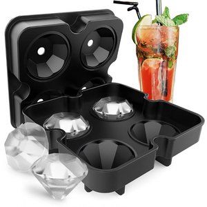 3D Diamonds Flexible Silicone Ice Cube Tray Maker